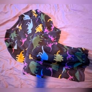Carter's fleece dinosaur footless onesie size 7
